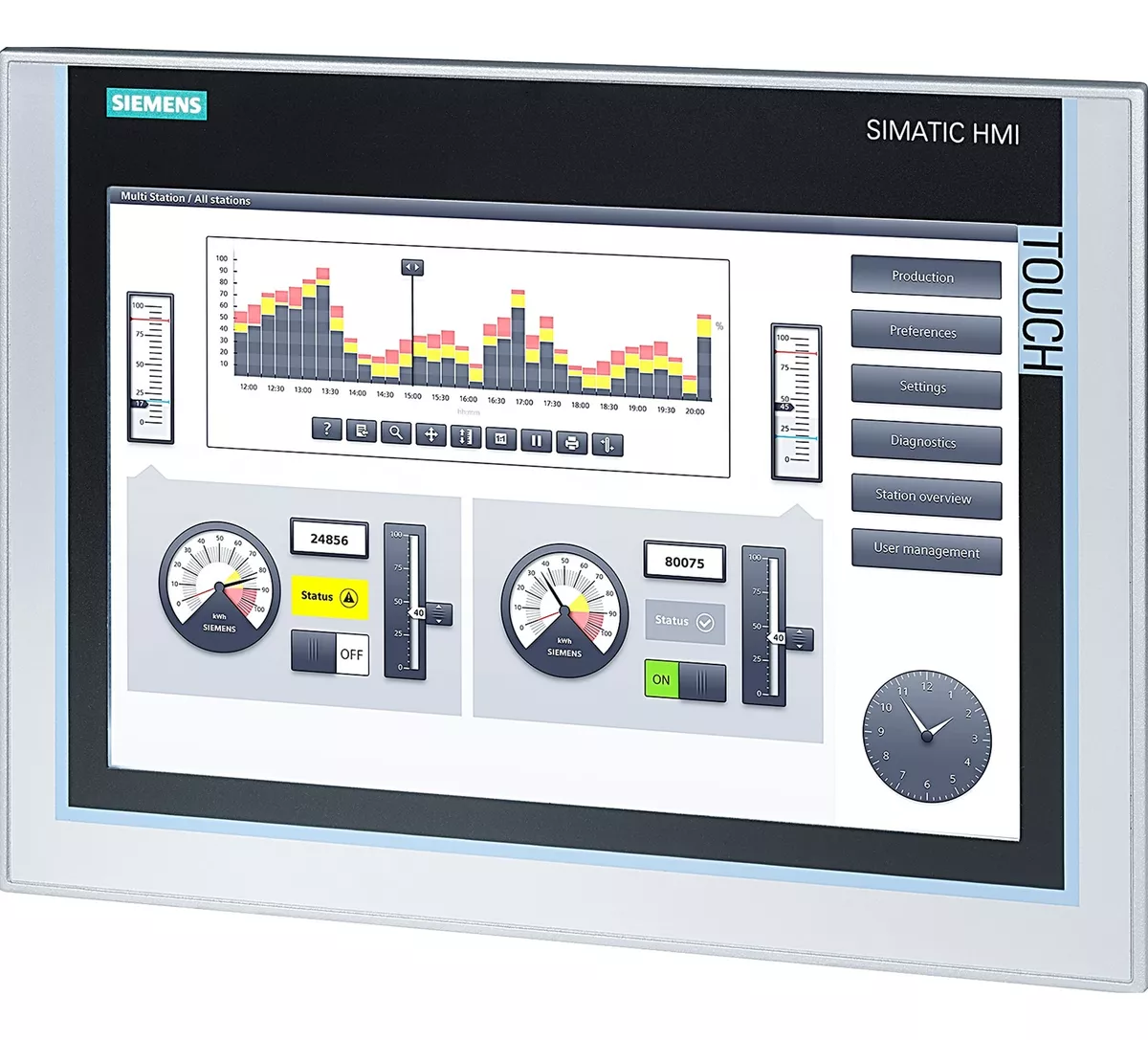 Ihm Siemens 6av2124-0jc01-0ax0 Tp900 Comfort Pn Dp Nova Nf